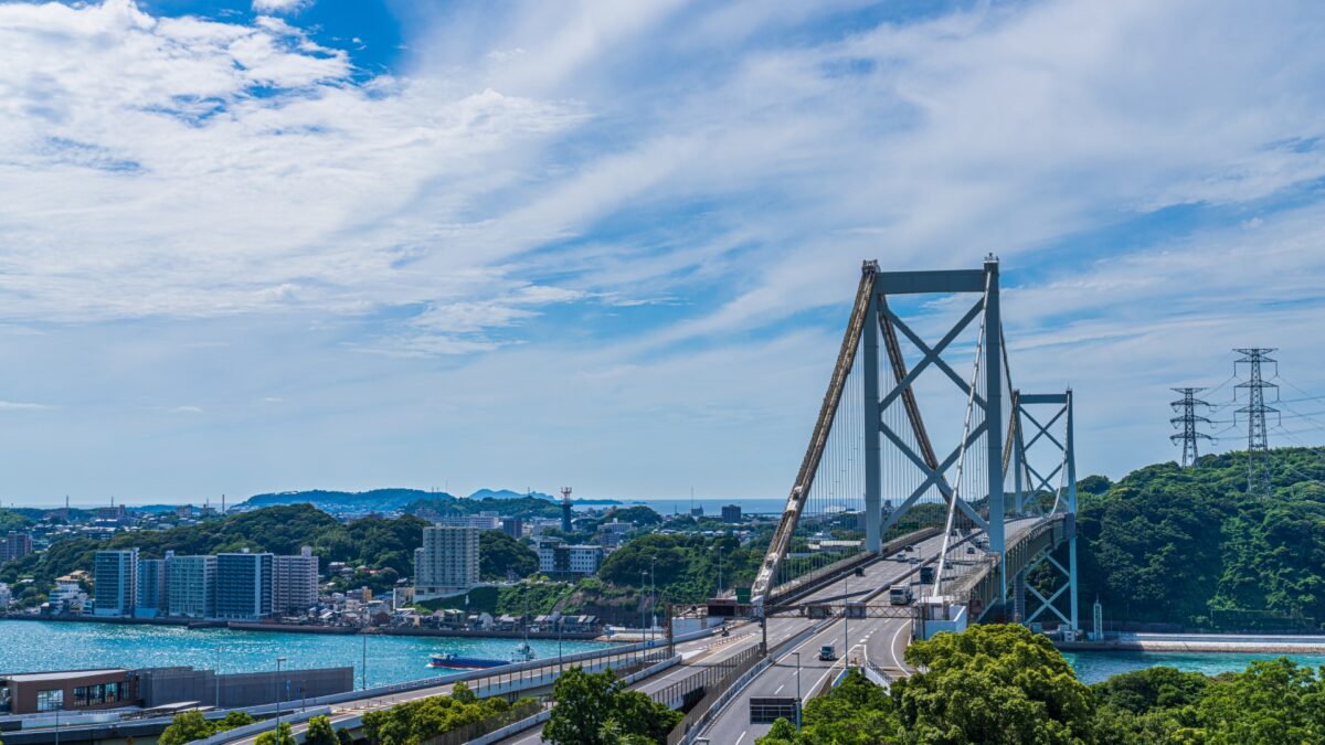 関門橋の景色