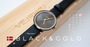 VEJRHOJの腕時計 BLACK & GOLD